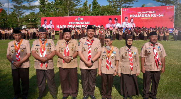 RSJMS mengikuti Upacara Hari Pramuka ke-64 Tahun 2025 di Lapangan Utama Brida NTB